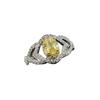 Anillo de Turmalina Tesoro Tourmaline Anillo de Gota de Agua Forma de Pera Ojo de Caballo Forma Especial para Mujeres