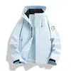 Chaqueta exterior Luo Tu 3 en 1 a prueba de viento y transpirable para mujer, con forro polar desmontable, adecuada para invierno y senderismo. También disponible para hombres