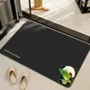 Alfombra de Baño de Dibujos Animados, Absorbente de Agua, Secado Rápido, Felpudo Antideslizante, Alfombra de Tierra de Diatomeas de Gama Alta para Entrada de Baño del Hogar