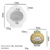 Molde Squishy Fruta Oso Nariz Dibujos Animados Alivio del Estrés Juguete Squishy DIY Molde de Silicona Hecho a Mano