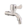 Torneira de Abertura Rápida Única para Piscina Residencial, Aço Inoxidável 304, Torneira para Tanque de Lavar Mop, 4 Pontos, Torneira Escovada, Bico de Água