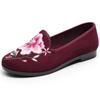 Soporte para procesamiento personalizado zapatos de tela antiguos de Beijing para personas de mediana edad y mayores, zapatos bordados, zapatos de madre, suela blanda antideslizante, zapatos casuales de tacón bajo para mujer