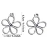 Accesorios para Joyería DIY Transfronterizos al por Mayor Colgantes de Flor Hueca Coloridos Collares Pulseras Aretes Colgantes Materiales Hechos a Mano