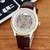 Nuevo reloj de pulsera mecánico transparente hueco para hombre de fabricación nacional, venta al por mayor pequeña, entrega de una sola pieza