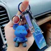 Chaveiro de Urso Casal Céu Estrelado Tendência e Legal Conjunto de Cortador de Unhas Presente para Amigos Pingente de Bolsa Desenho Animado Exquisito e Fofo