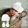 Gorro fetal para recién nacido gorro con lazo para bebé gorro cálido de moda para bebé 15 colores guantes más gorro fetal