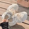 Zapatillas de Papá de Zhao Lusi para Mujer 2024 Primavera y Verano Nuevo Popular Malla Transpirable Suela Gruesa Zapatillas para Aumentar la Altura