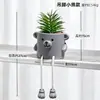 Planta en maceta de muñeca colgante estilo INS, adorno de planta artificial de cactus suculento para escritorio, decoración creativa para el hogar