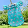 Roupas de Gato Cachorro Pet Florzinha Fofa Manga Morcego Primavera Verão Bome Teddy Princesa Saia Roupa Fina
