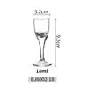 Copo de Licor Acrílico Plástico PC Taça de Vinho Pequena Taça de Vinho Alta 10ml Copo de Vinho Coquetel 30 ml