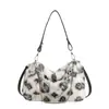 Bolso de Otoño para Mujer, Bolso de Felpa de Gama Alta para Debajo del Brazo, Bolso de Hombro Cruzado de Felpa Moderno y Versátil, Bolso de Felpa de Nicho