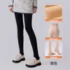 Leggings para mulheres usarem ao ar livre no outono e inverno, meia-calça grossa, meia-calça base cor da pele quente do Nordeste, meia-calça base com forro de fleece
