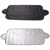 Clip para visera de sol de coche, protector de nieve, parabrisas delantero, cubierta de nieve para coche, tela plateada recubierta, aislamiento térmico para el pelo del coche, parasol
