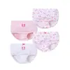 Calcinhas de Algodão para Meninas, Não Apertam, Roupa Íntima Infantil, Cuecas para Bebês, Quatro Peças por Caixa, em Estoque