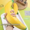 Juguete Squishy Popular Transfronterizo Juguete Squishy Gigante de Plátano Juguete de Plátano Fruta Realista para Alivio del Estrés