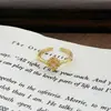 Anel Aberto Elegante Vintage de Zircônia de Nicho de Luxo com Estilo Cortesão, Adequado para Festas Noturnas, Anel Versátil de Luxo Leve