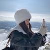 Gorro de felpa para mujer, nuevo gorro de pescador blanco de invierno, protección del medio ambiente, cálido gorro Lei Feng, gorro adelgazante tipo cubo.