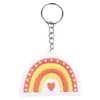 Chaveiro Pvc Pôr do Sol Entardecer Decoração de Mochila Escolar Chaveiro de Clima Ensolarado Nublado Nublado Transfronteiriço