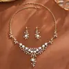 Collar y Pendientes Nuevos de Flor de Perla Vintage, Pendientes de Lujo Ligero de Gama Alta, Pendientes Elegantes y Exquisitos Estilo Chanel