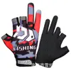 Guantes de Pesca para Primavera y Verano, Guantes Deportivos de Ciclismo para Hombres y Mujeres con Tres Dedos sin Dedos, Tacto de Seda de Hielo, Delgados, Protección Solar