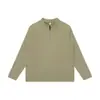 Sudadera con Capucha para Hombre Cuello Alto 2026 Otoño Nuevo Estilo Japonés Color Sólido Patchwork Cremallera Media Cremallera Chaqueta Cardigan Moderna Algodón
