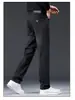 Jeans Novo Masculino Outono/Inverno 2026 com Forro de Lã, Espessado, Slim Fit, de Barra Reta para um Estilo Leve para o Trabalho