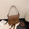 Bolsos de Alta Gama y Elegantes para Mujer 2025 Nuevas Bolsas de Axila de Moda Versátil de un Solo Hombro Cruzada Pequeña Cuadrada