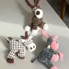 Juguete Lindo para Mascotas Maíz de Peluche Burro Perro, Resistente a Mordidas, Interactivo, con Sonido, Alivia el Aburrimiento, Juguete Suave de Peluche