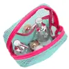 Bolsa de Tofu Dopamina Mini Rede Portátil de Viagem Bolsa de Armazenamento para Artigos de Higiene Pessoal Maquiagem Bolsa para Retoques Grade para Miudezas