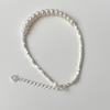 Sina Disparo Real Estilo Ins Selecciones de Blogger Influencer Pulsera de Plata de Ley 925 Plata Quebrada Perla de Agua Dulce Natural Pulseras para Mujer