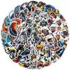 50 Adesivos de Grafite de Futebol Adesivos Criativos de Bola Esportiva Adesivos Decorativos à Prova d'Água para Copo d'Água Mala Celular
