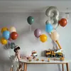 Balões de Látex em Cores Retrô, Série de Cores Macaron, Balões Espessos de 10 Polegadas para Decorações de Aniversário Infantil, Balões Flutuantes de Número