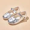 Zapatos de Princesa para Niñas, Zapatos para Niños, Nuevos Zapatos Pequeños de Cuero Estilo Primavera y Otoño 2026, Zapatos de Otoño Plateados para Bebé Niña con Suela Suave