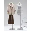 Nuevo Soporte de Exhibición Plano Estilo Coreano para Ropa de Mujer, Maniquí de Medio Cuerpo Plano para Escaparate de Tienda de Ropa