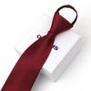 Corbata Formal de Negocios para Hombre Oumus, Corbata Ancha para Trabajo Boda Cremallera Perezosa Fácil de Jalar para Hombre