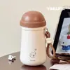 Nueva Taza Termo Simple de Dibujos Animados con Buen Aspecto para Estudiantes Hombres y Mujeres de Acero Inoxidable 316 de Gran Capacidad Portátil