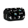 Estuche para Lápices con Tapa de Fútbol de Doble Capa de Gran Capacidad Estudiante Impresión 3D DIY Dropshipping