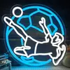 Letrero de Neón de Fútbol Regulable Letrero de Neón LED de Fútbol para Decoración de Pared Luz de Neón LED de Fútbol Letrero de Neón de Fútbol para Dormitorio Cueva de Hombre Sala de Juegos Dormitorio Universitario Decoración de Club Fiesta Regalos Navideños para Niños