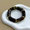 Pulsera de Nudo de Bambú Estilo Maillard Retro Transfronteriza Nueva para Mujer, Joyería Versátil de Nicho Accesorios con Cuerda Elástica de Alta Gama
