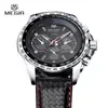 Dropshipping Relógio Masculino Megir Relógio Esportivo Falso Três Olhos Luminoso Relógio de Pulso Masculino 1010g Mostrador Grande