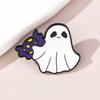 Broche Novo de Desenho Animado para Halloween Abóbora Fantasma Pequeno Casa Assombrada Morcego Crachá Engraçado Acessórios Personalizados para Roupas Bolsas