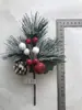 Suministro directo de fábrica Navidad Año Nuevo accesorios de decoración boda boda accesorios diy rama de fruta rica flores de Navidad