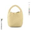 Nova bolsa transfronteiriça Amazon simples tecida à mão bolsa de balde de grande capacidade elegante versátil bolsa de mensageiro portátil