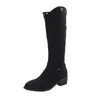 Botas Altas Vaqueras de Punta Retro de Dos Vías para Mujer Verano 2026 Nuevo Estilo Combinan Bien con Faldas Botas de Caballero Adelgazantes