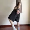Nuevos Shorts Casuales de Color Sólido para Hombre Verano 2026 Decoración con Cremallera Estilo Callejero Versátiles Holgados de Cinco Puntos de Media Pierna