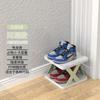Zapatero Simple en X para el Hogar Balcón Entrada Multicapa Plegable Costura Estante para Zapatos Apartamento Dormitorio Estante de Almacenamiento Pequeño Zapatero