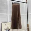 2026 Nueva Falda Larga Plisada de Cintura Alta para Mujer, Cintura Elástica Fluida, Versátil, Adelgazante, De Gama Alta, Elegante, Color Sólido