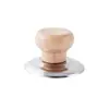 Mango Universal de Madera para Tapa de Olla Mango Anti-Escaldaduras Accesorios para Uso Doméstico, Adecuado para Tapas de Olla, Vaporeras y Hervidores