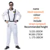 Fantasia de Halloween Infantil Adulto Masculino e Feminino Carnaval cosplay Show Traje Espacial Astronauta Piloto Roupas