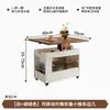 Mesa Auxiliar Plegable para Sofá Móvil, Mesa de Centro para Sala de Estar, Carrito con Almacenamiento, Mesa Auxiliar Ajustable en Altura